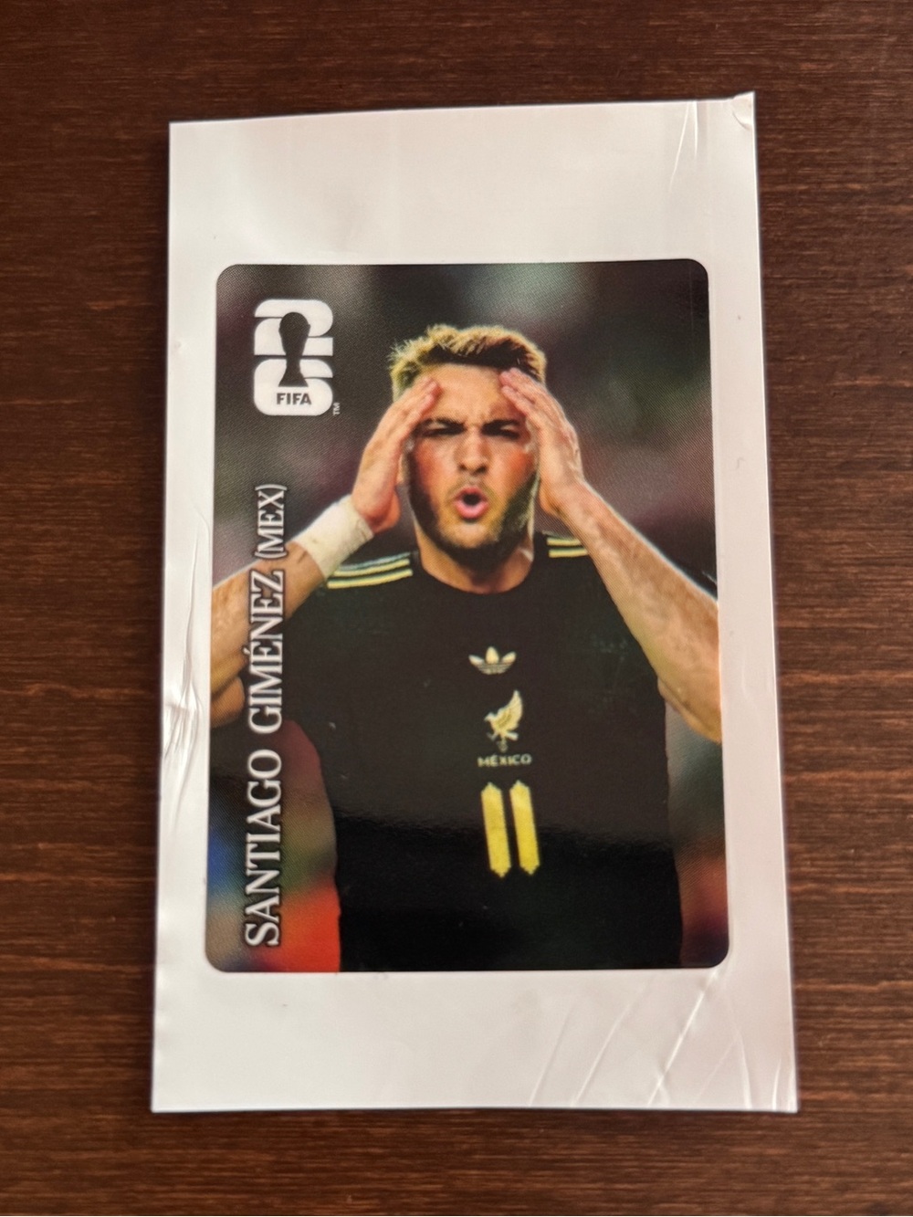Coca-Cola FIFA World Cup 2026 Football Soccer Sticker Santiago Giménez Mexico